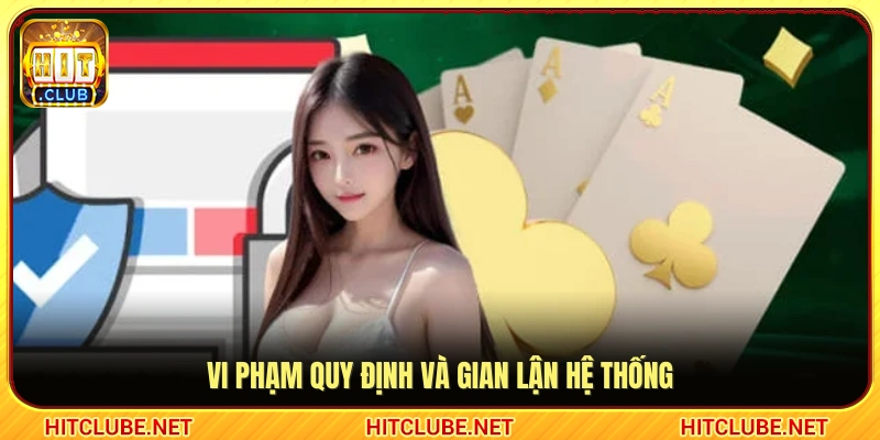 Các hành vi sai phạm ảnh hưởng đến hoạt động nền tảng