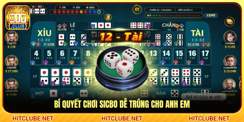 Mẹo chơi Sicbo Hitclub luôn thắng lớn